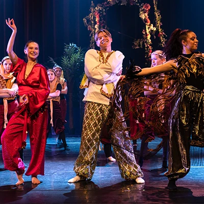 Bilde fra "Den magiske lampen" forestillingen vår